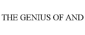 THE GENIUS OF AND