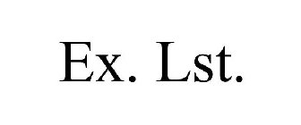EX. LST.