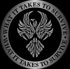 WHAT IT TAKES TO SURVIVE WHAT IT TAKES TO SURVIVE