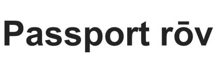 PASSPORT ROV