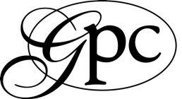 STYLIZED G, FOLLOWED BY THE LETTERS P AND C