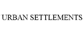 URBAN SETTLEMENTS