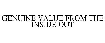 GENUINE VALUE FROM THE INSIDE OUT