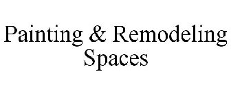 PAINTING & REMODELING SPACES