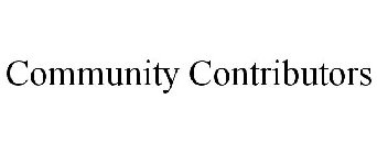 COMMUNITY CONTRIBUTORS