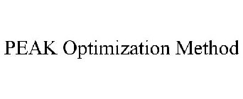 PEAK OPTIMIZATION METHOD