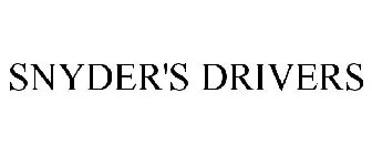 SNYDER'S DRIVERS