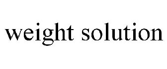 WEIGHT SOLUTION