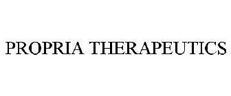 PROPRIA THERAPEUTICS