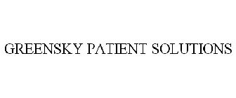 GREENSKY PATIENT SOLUTIONS