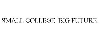 SMALL COLLEGE. BIG FUTURE.