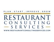 RESTAURANT CONSULTING SERVICES PLAN · START · IMPROVE GROW WWW.RESTAURANTCONSULTINGSERVICES.COMART · IMPROVE GROW WWW.RESTAURANTCONSULTINGSERVICES.COM