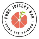 PURE JUICERY BAR DRINK THE RAINBOW