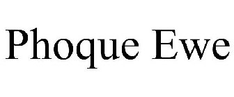 PHOQUE EWE