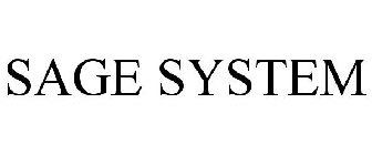 SAGE SYSTEM