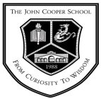 THE JOHN COOPER SCHOOL 1988 FROM CURIOSITY TO WISDOM