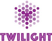 TWILIGHT CAPITAL LETTERS AS PURPLE COLORED