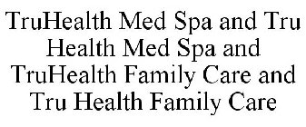 TRUHEALTH MED SPA AND TRU HEALTH MED SPA AND TRUHEALTH FAMILY CARE AND TRU HEALTH FAMILY CARE