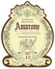CONTE DI BREGONZO, AMARONE DELLA VALPOLICELLA, DENOMINAZIONE DI ORIGINE CONTROLLATA, 2012