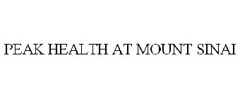 PEAK HEALTH AT MOUNT SINAI