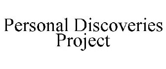 PERSONAL DISCOVERIES PROJECT