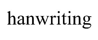 HANWRITING