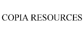 COPIA RESOURCES