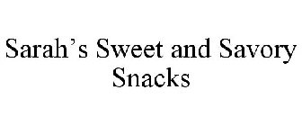 SARAH'S SNACKS SWEET & SAVORY