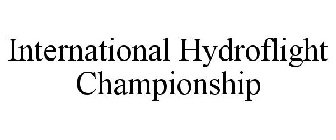 INTERNATIONAL HYDROFLIGHT CHAMPIONSHIP