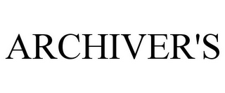 ARCHIVER'S