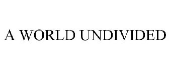 A WORLD UNDIVIDED