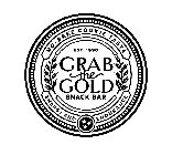 GRAB THE GOLD SNACK BAR EST. 1990 NO-BAKE COOKIE TASTE ENERGY AND ENDURANCE