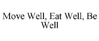 MOVE WELL, EAT WELL, BE WELL