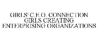 GIRLS' C.E.O. CONNECTION GIRLS CREATING ENTERPRISING ORGANIZATIONS