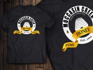 THIS SUBMISSION IS FOR THE LOGO INCLUSIVE OF WORDS, FULL DESIGN, AND DESIGNATION TO OF WORDS): MOCASSIN CREEK, NC, PURE, GOLD, HONEY, EST. 1995, BEE HIVE