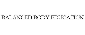 BALANCED BODY EDUCATION