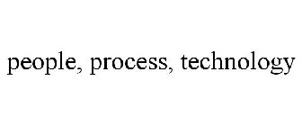 PEOPLE, PROCESS, TECHNOLOGY