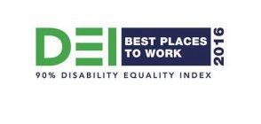 DEI BEST PLACES TO WORK 2016 90% DISABILITY EQUALITY INDEX