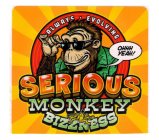 SERIOUS MONKEY BIZZNESS ALWAYS · EVOLVING OHHH YEAH!