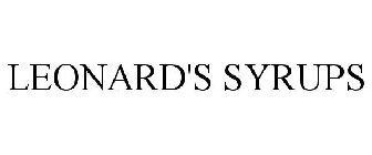 LEONARD'S SYRUPS