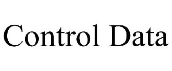 CONTROL DATA