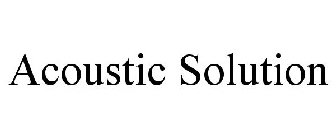 ACOUSTIC SOLUTION