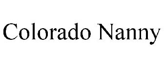 COLORADO NANNY