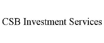 CSB INVESTMENT SERVICES