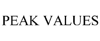 PEAK VALUES