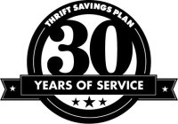 THRIFT SAVINGS PLAN 30 YEARS OF SERVICE