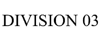 DIVISION 03