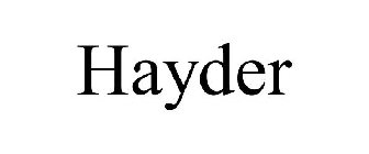 HAYDER