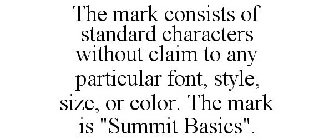 THE MARK CONSISTS OF STANDARD CHARACTERS WITHOUT CLAIM TO ANY PARTICULAR FONT, STYLE, SIZE, OR COLOR. THE MARK IS 