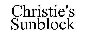 CHRISTIE'S SUNBLOCK